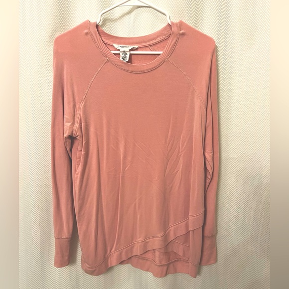 Workshop Republic Clothing Sweaters - Women’s Modal/Spandex Coral Pink Sweatshirt L